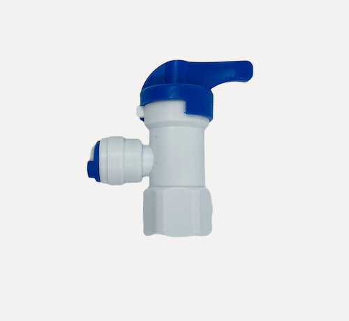 Изображение товара Кран шаровый для мембранного бака (трубка 1/4"- внутр. резьба 1/4")