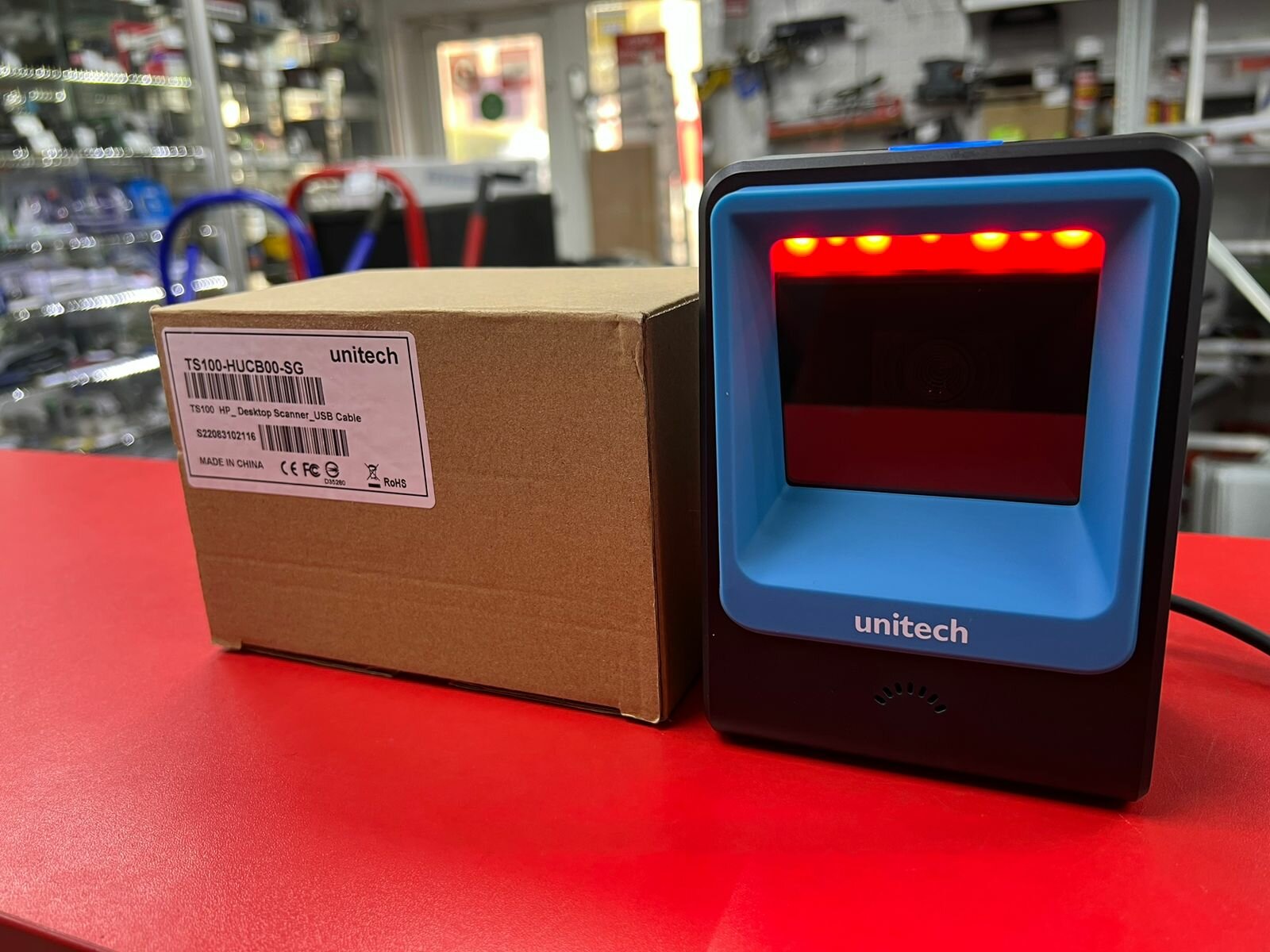 Сканер штрихкода Unitech TS100-HUCB00-SG (синий)
