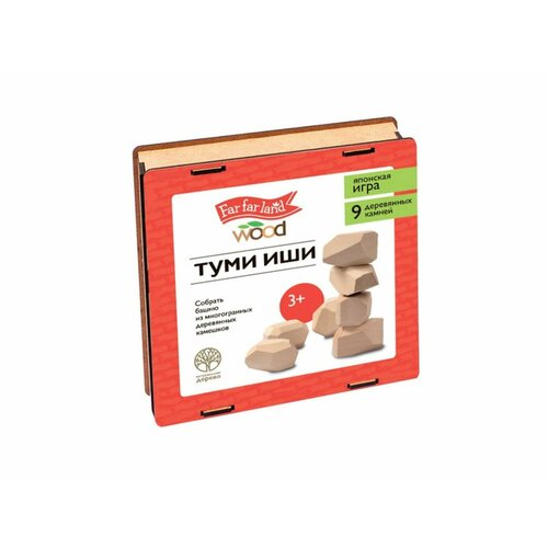 Игра настольная Туми иши Far far land Wood (Японская игра), в к 16,5x16,5x4,5 см игра настольная туми иши r far land wood японская игра