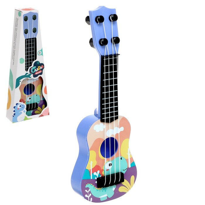 SUI Игрушка музыкальная - гитара «Динозаврик», цвета микс