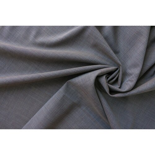 Ткань сине-коричневая шерсть в мелкую гусиную лапку ткань шерсть в сине черную гусиную лапку