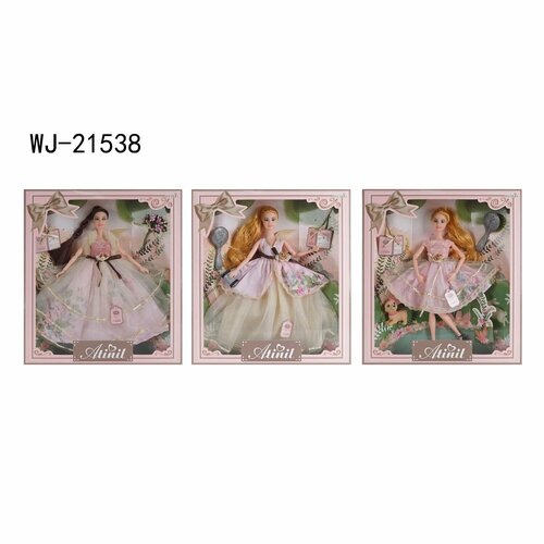 Кукла Atinil. Весенняя свежесть Май в бледно-розовом платье с двухслойной юбкой, с аксессуарами, 28см - Junfa Toys [WJ-21538] кукла в розовом платье 28см