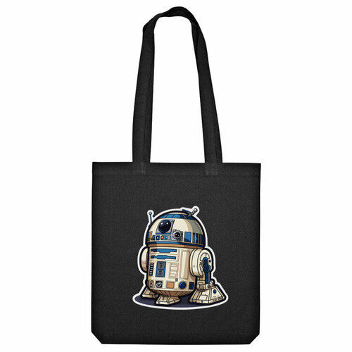 Сумка «Дроид-астромеханик R2D2 Звёздные войны Star Wars» (черный) сумка мастер йода yoda star wars звёздные войны синий