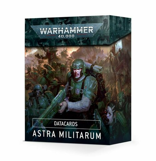 Датакарты Astra Militarum для настольной игры Warhammer 40000 девятой редакции - на английском языке