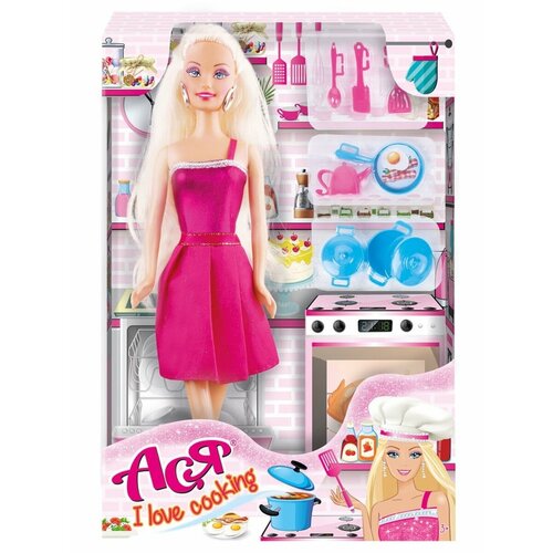 Кукла Ася Я люблю готовить, набор, 28 см, ToysLab