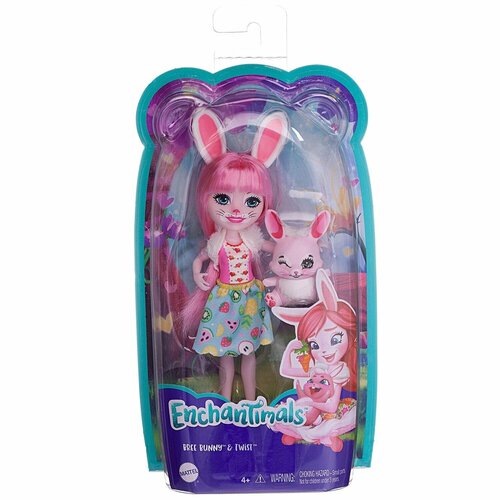 Кукла Enchantimals Бри Кроля с питомцем Твист - Mattel [DVH87/Кролик] кукла mattel enchantimals фелисити лис с питомцем флик dvh87 лис