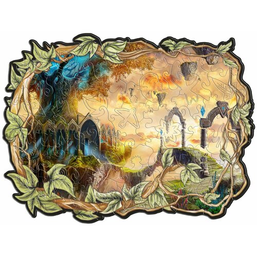 Пазл Эльфийский фигурный Магический дом (100 элементов)