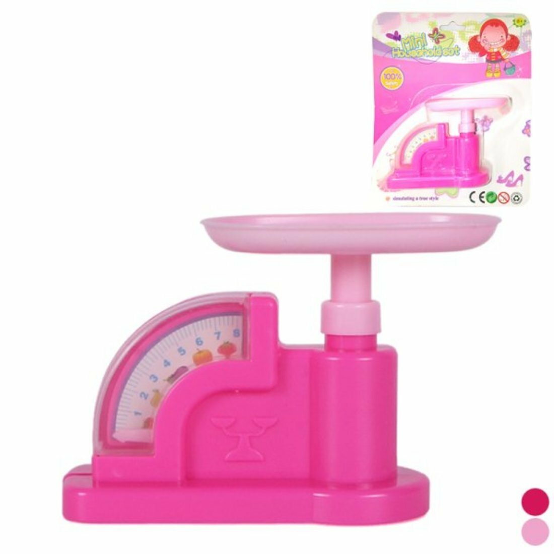 фото Весы розовые 9х7см. Наша Игрушка 100972024