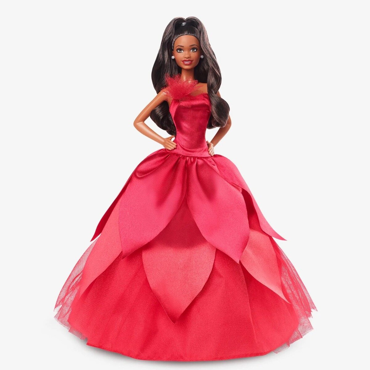 Кукла Barbie 2022 Holiday Doll (Барби Праздничная 2022 Афроамериканка)