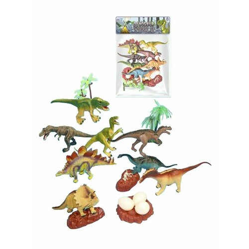 Набор фигурок Динозавры, 16 предм, пакет