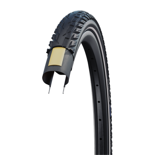 schwalbe покрышка schwalbe 700x23 23 622 lugano ii k guard 23 622 b b sk hs471 sic 50epi Покрышка Schwalbe 29x1.75 (47-622) SILENTO K-Guard арт. ZSB23080