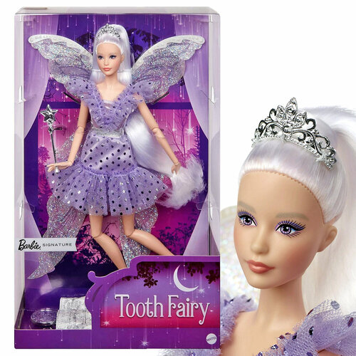 Кукла коллекционная Барби Фея Barbie Signature Tooth Fairy кукла flower fairy с аксессуарами 31 см sk015d