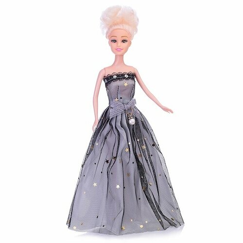Кукла Oubaoloon в пакете, в сером платье, пластик (YL001-3) кукла oubaoloon в пакете в розовом платье пластик cf20