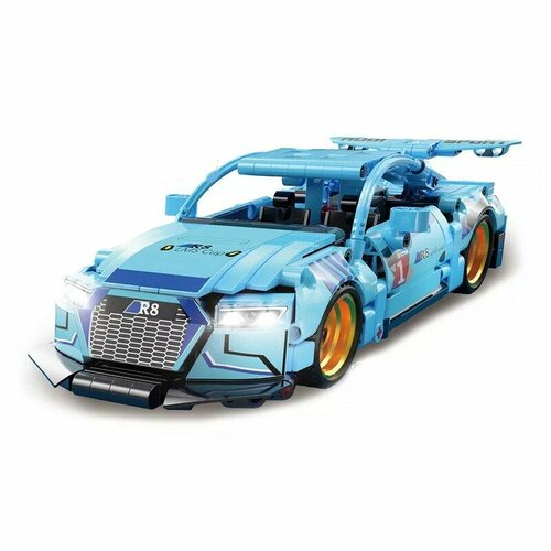 Конструктор Kbox Спорткар Audi R8 10232 maisto 1 24 audi r8 v10 plus metal luxury vehicle diecast pull back cars model toy collection xmas gift