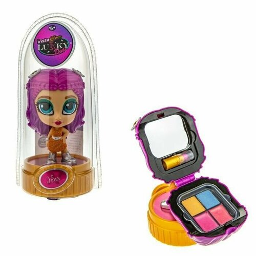 Кукла Lukky Instaglam Doll Нина 12 см с 2 аппликаторами, Т21416