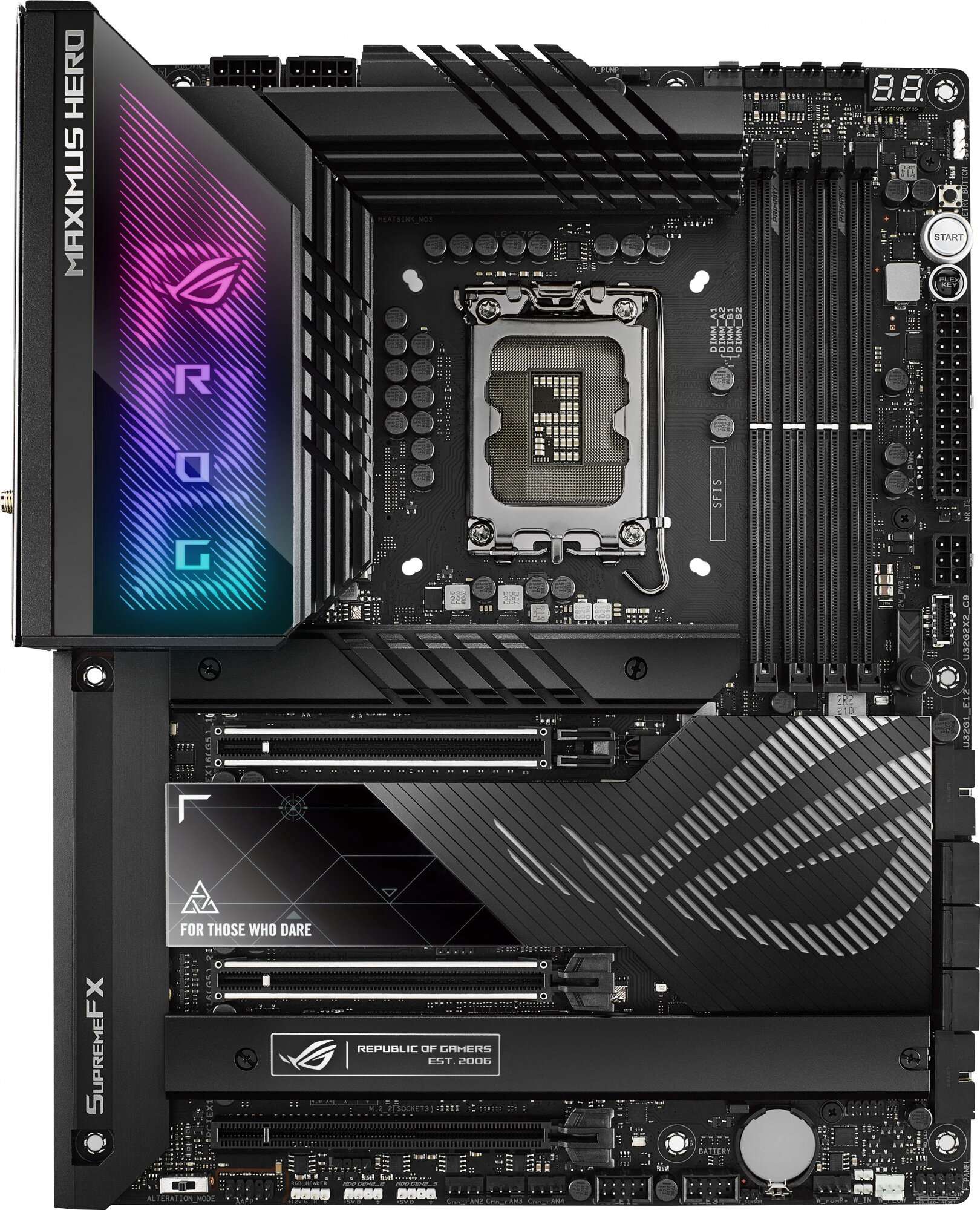 ASUS Материнская плата Asus ROG MAXIMUS Z790 HERO Soc-1700 Intel Z790 4xDDR5 ATX AC`97 8ch(7.1) 2.5Gg RAID+HDMI ROG MAXIMUS Z790 HERO