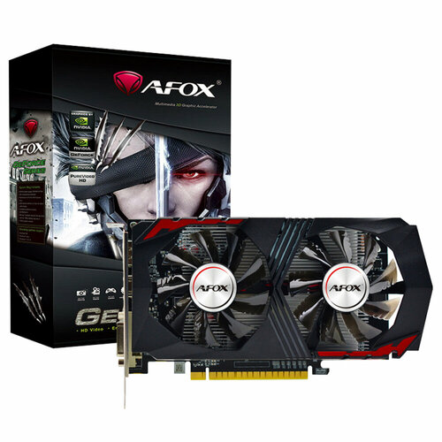 Видеокарта Afox NVIDIA GeForce GTX750Ti 2GB DDR5 128-bit DVI HDMI VGA ATX 2FAN RTL 1081400₽