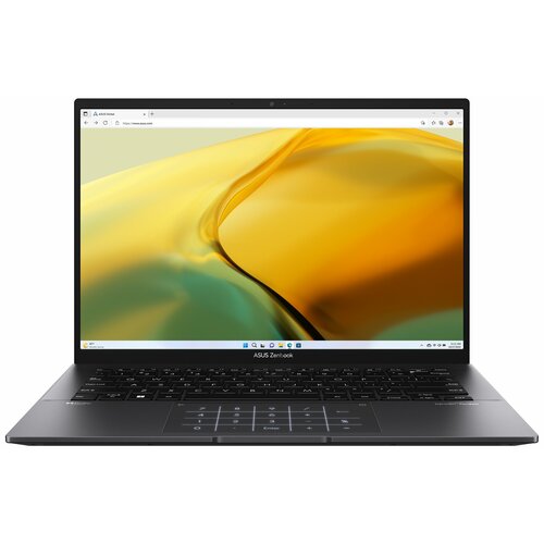 Ноутбук Asus Zenbook 14 UM3402YA-KP688 14(2560x1600) AMD Ryzen 5 7530U(2Ghz)/16GB SSD 512GB/ /No OS/90NB0W95-M016J0 ноутбук 14 asus zenbook 14 um3402ya kp601 ryzen 5 7530u 16gb 512gb ssd radeon graphics wqxga ips wifi bt cam noos black