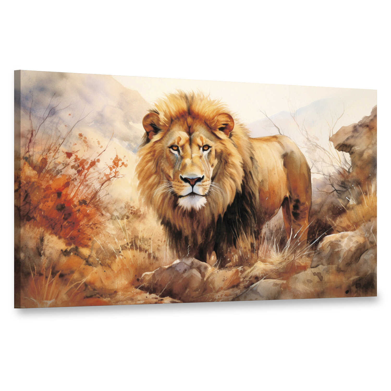 Интерьерная картина 100х60 "лев"
