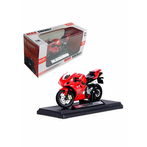 Модель мотоцикла на подставке Спортбайк, красный, 1:18