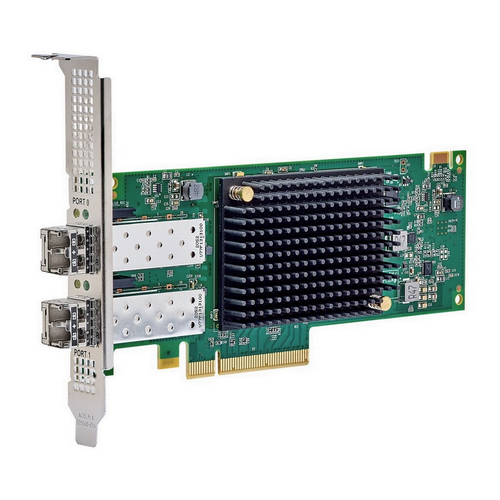 Адаптер Emulex Gen 7 (64/32GFC), 2-port, 64/32Gb/s, PCIe Gen4 x8, LC MMF 100m, трансиверы установлены