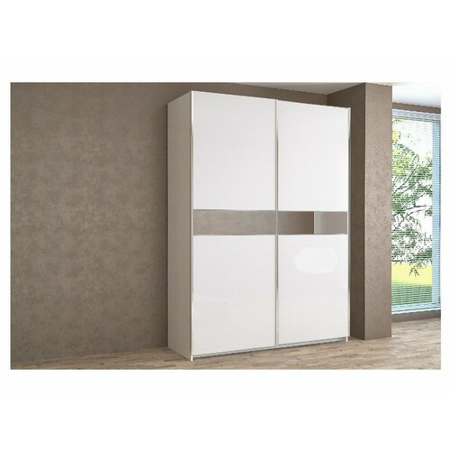 Шкаф-купе Иннэс-5 1600 Ф4/Ф4 (Ф4/Ф4 Белый глянец)