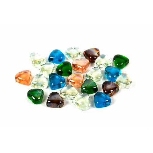 Blumentag GLG-07 марблс камни стеклянные 340 г №02 сердце 26x27 мм