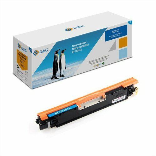 G&G Картридж , GG-CF352A HP CF352A 130A желтый 1k с чипом тонер картридж mytoner аналог hp cf352a 130a желтый 1k с чипом