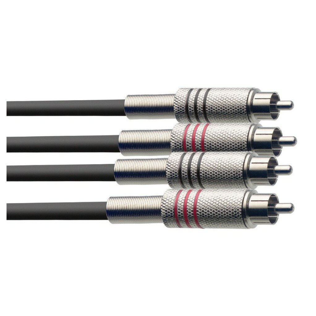 Кабель аудио 2xRCA - 2xRCA Stagg STC060C 0.6m