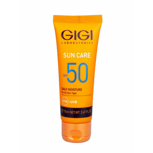 GIGI (Джи Джи) Солнцезащитный крем Sun Care Daily Moisture SPF 50, 75 мл антивозрастной крем для лица spf 50 gigi sun care daily moisture 75 мл