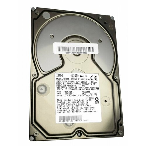 Жесткий диск IBM DDRS-39130 91Gb U80SCSI 35 HDD 1509500₽