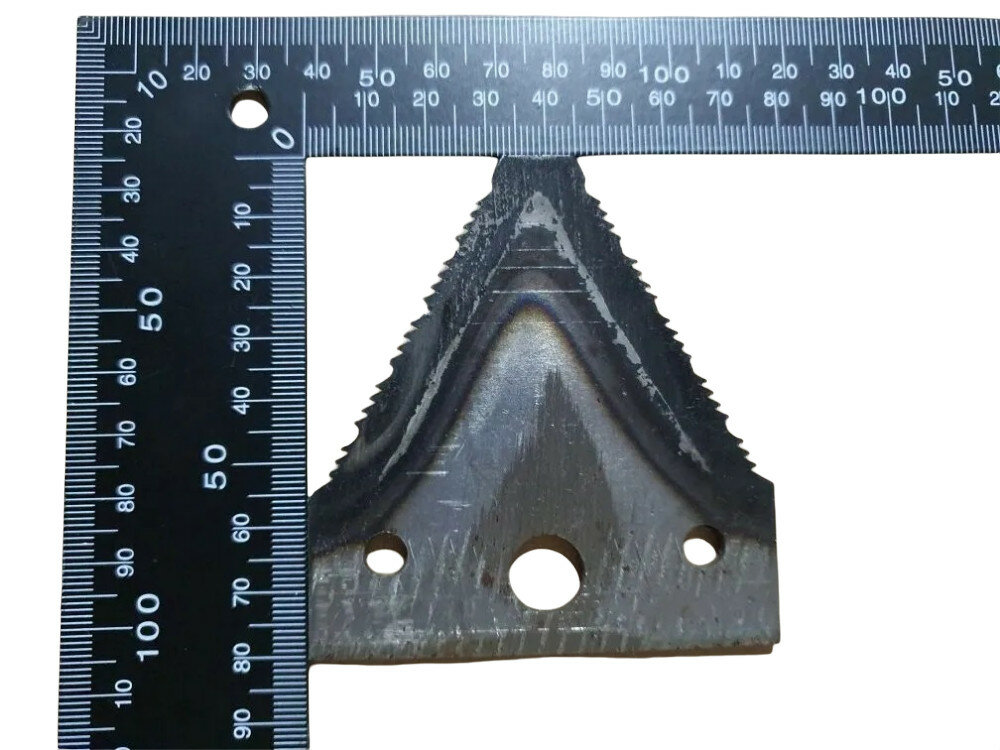 Комплект треугольных ножей (4 шт.) для косилок Восход, Пахарь, КРН