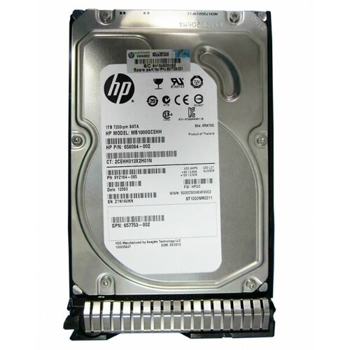 Жесткий диск HP MB1000GCEHH 1Tb 7200 SATAIII 3.5 HDD жесткий диск hp mb1000gcehh 1tb 7200 sataiii 3 5 hdd