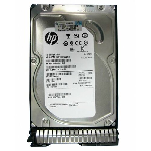 Жесткий диск HP MB1000GCEHH 1Tb 7200 SATAIII 35 HDD 3011000₽