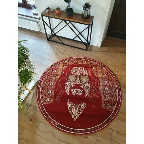 Ковер Большой Лебовски-1 круг 180х180 см лофт модерн ворс 8 мм 275853 KoverVDom