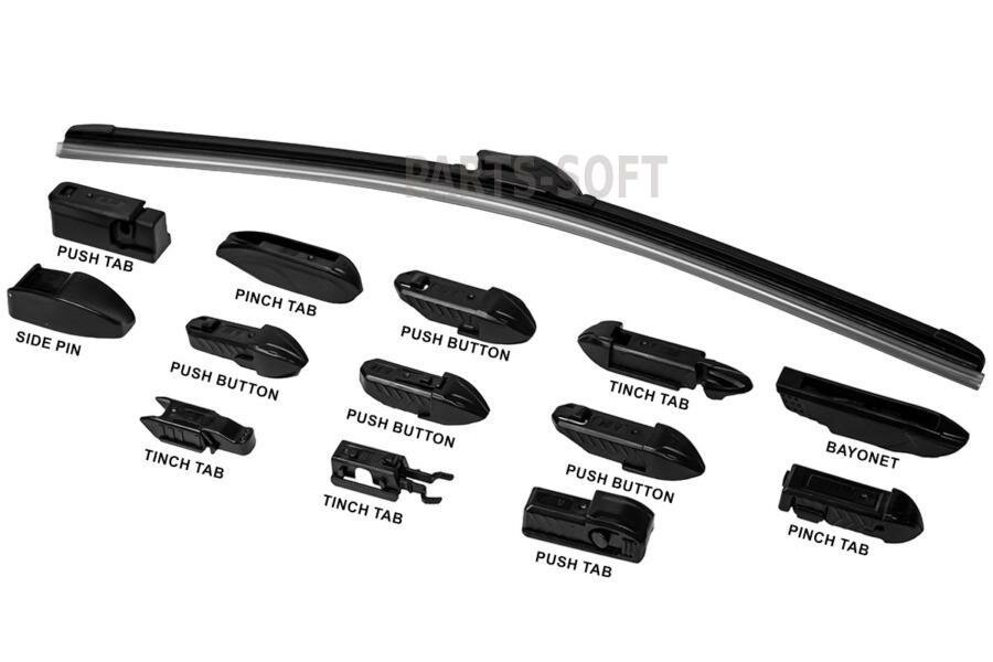 CWORKS D20CR0019 Щетка стеклоочистителя с адаптерами 19 /480 mm, бескаркасная D20CR0019