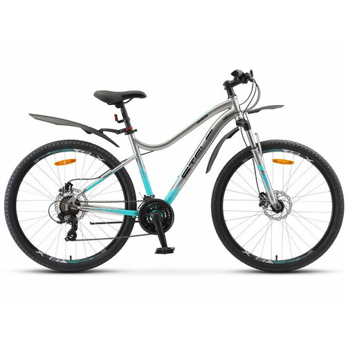 Женский велосипед Stels Miss 7100 D V010, год 2023, цвет Серебристый, ростовка 18