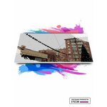 Картина по номерам на холсте Родные панельки - у метро, 30 х 60 см - изображение