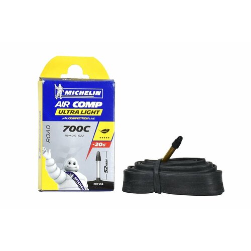 Stinger Камера Michelin A1 Aircomp Ultralight 18/25X622 700С PR 52mm Presta (422204) , цвет Черный