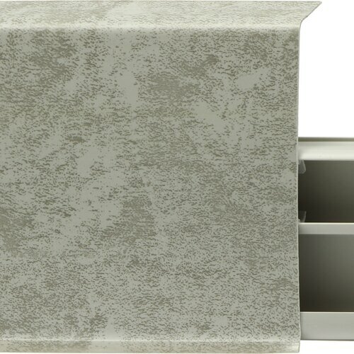 фото Плинтус пластиковый Winart Quadro 100 мм Мрамор светлый 339