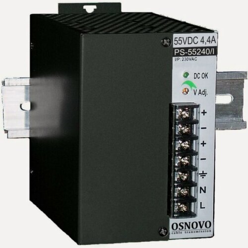 Изображение товара Промышленный блок питания Osnovo DC55V, 4,4A (240W) PS-55240/I