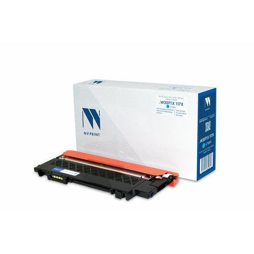 Лазерный картридж NV Print NV-W2071X-117X-C для для HP Color LJ 150, 150A, 150NW, 178NW, 179MFP (совместимый, голубой, 1300 стр.)