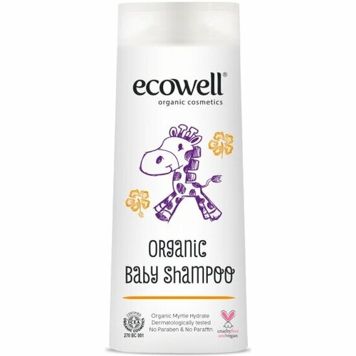 Детский шампунь для волос Ecowell , 300 мл.