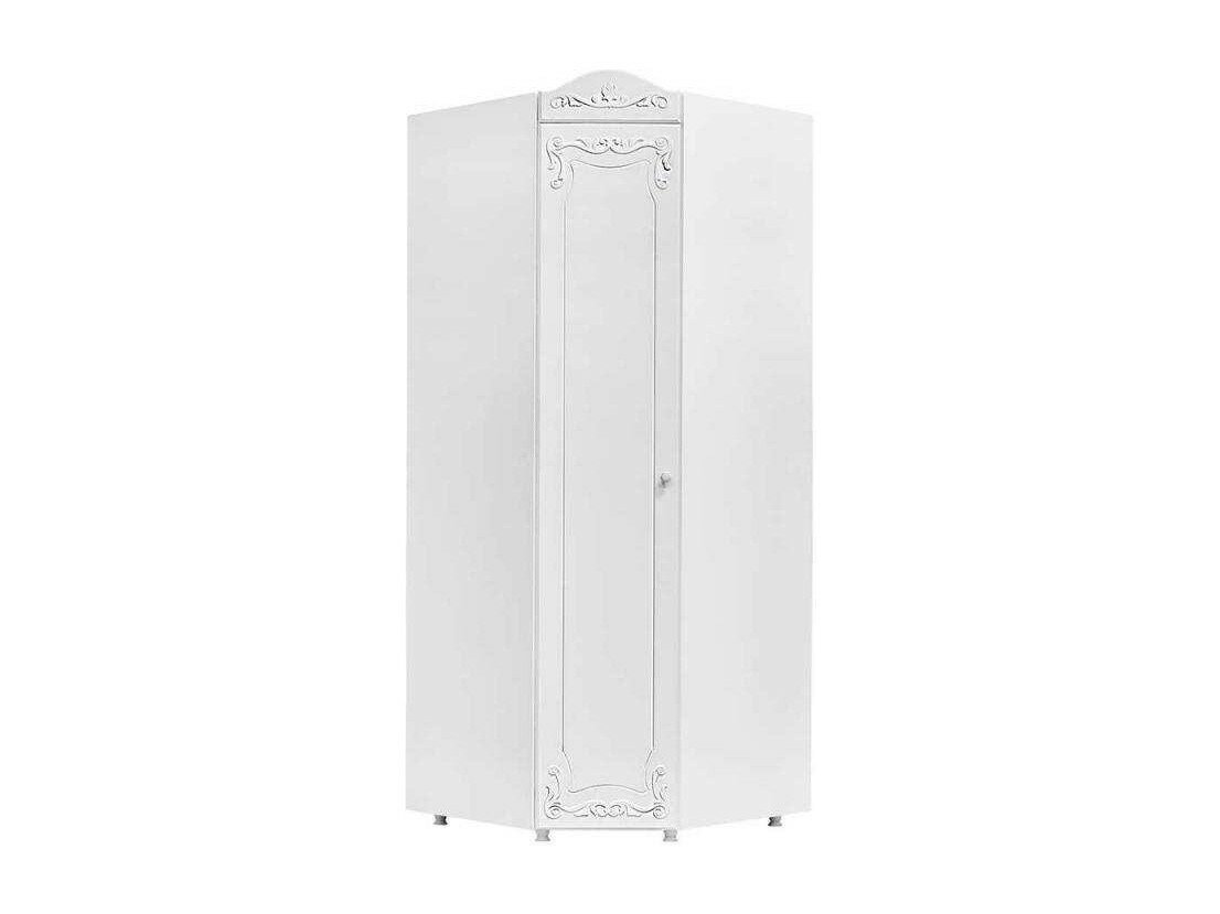 фото Шкаф угловой (гл.560) Италия ИТ-67 белое дерево (Белый)