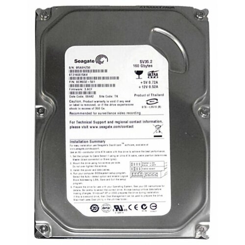 Жесткий диск Seagate 9CS032 160Gb 7200 IDE 35 HDD 1467500₽