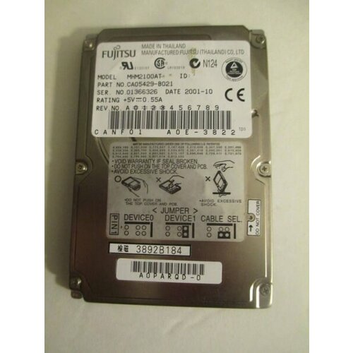 Жесткий диск Fujitsu MHM2100AT 10Gb 4200 IDE 25 HDD 1593500₽