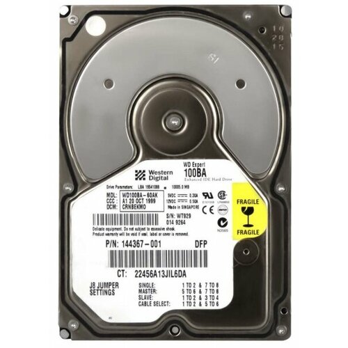 Жесткий диск Western Digital WD100BA 10Gb 7200 IDE 35 HDD 228500₽