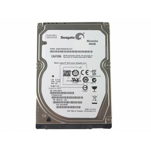 Жесткий диск Seagate ST9500424AS 500Gb 7200 SATAII 2,5 HDD жесткий диск seagate 9bk136 500gb 7200 sataii 3 5 hdd