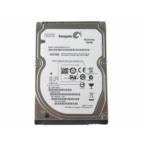 Жесткий диск Seagate ST9500424AS 500Gb 7200 SATAII 25 HDD 1719500₽