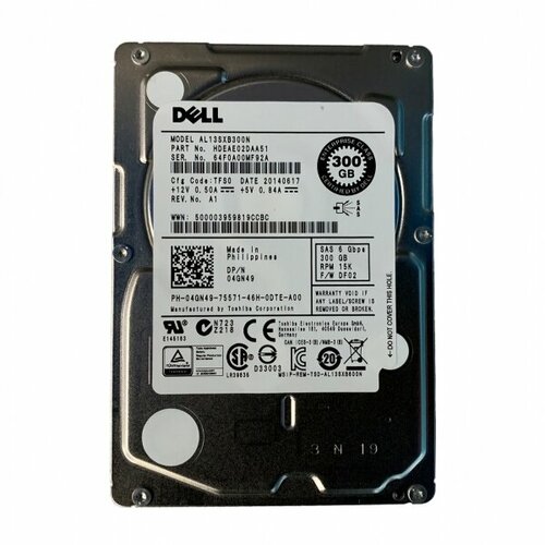 Жесткий диск Dell V39M5 300Gb SAS 35 HDD 2685500₽